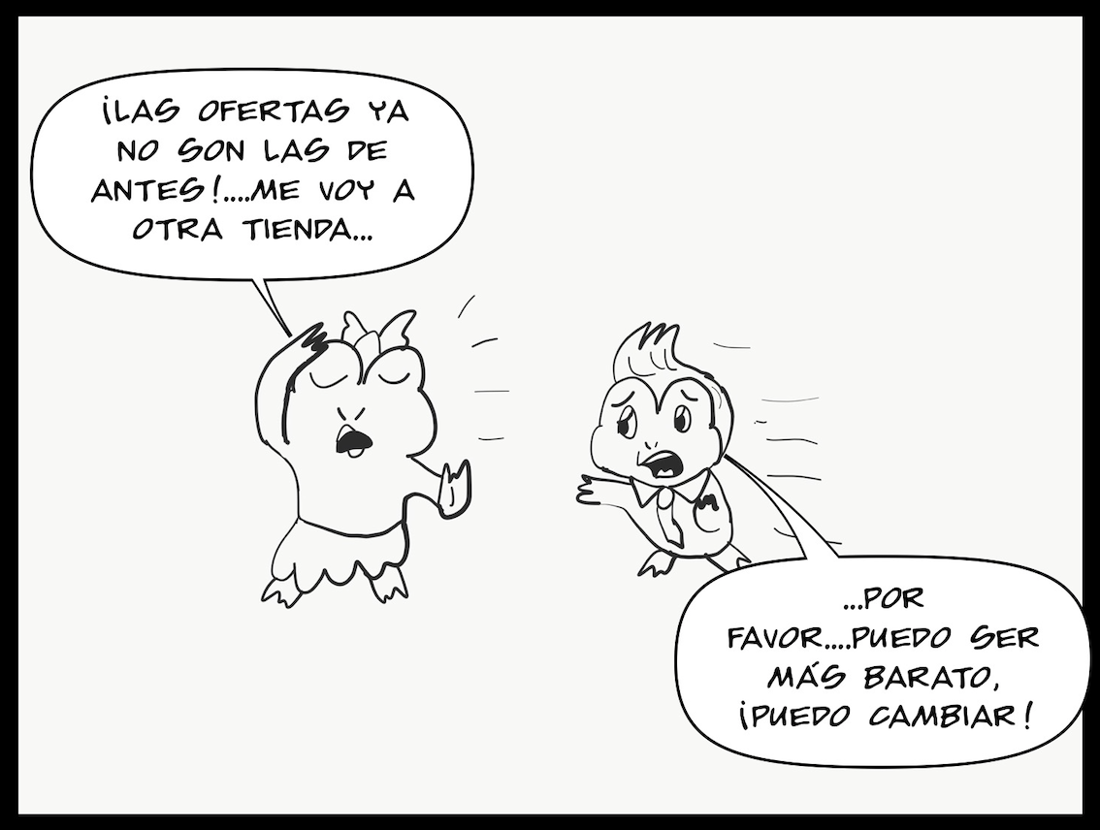 Viñeta: irse de la negociación