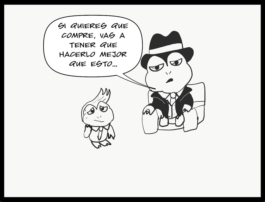 Viñeta del libro: la técnica del padrino
